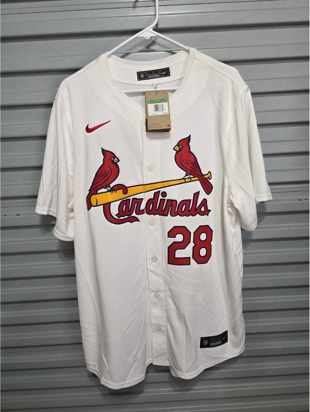 Nike St. Louis Cardinals Nolan Arenado #28 MLB Jersey White Men’s XL